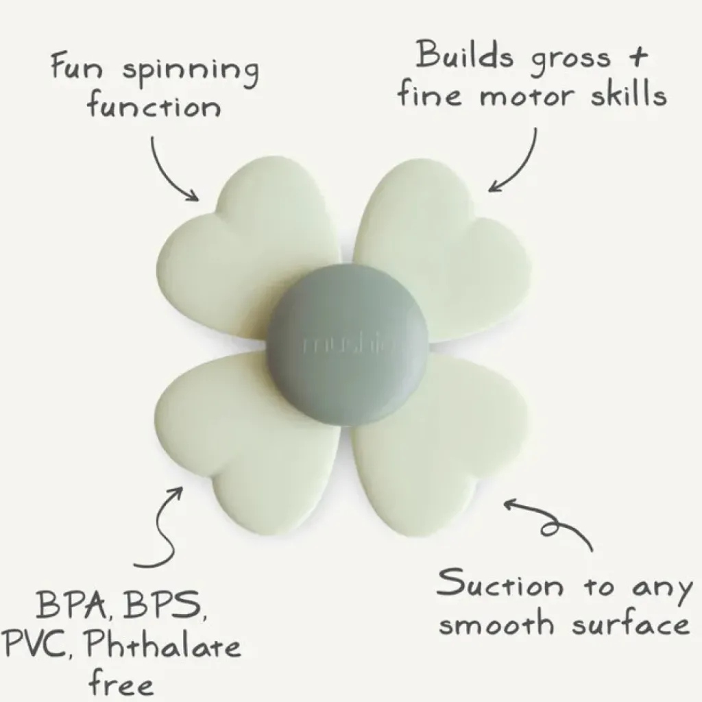 Mushie Fleur Rotatif à Ventouse - New