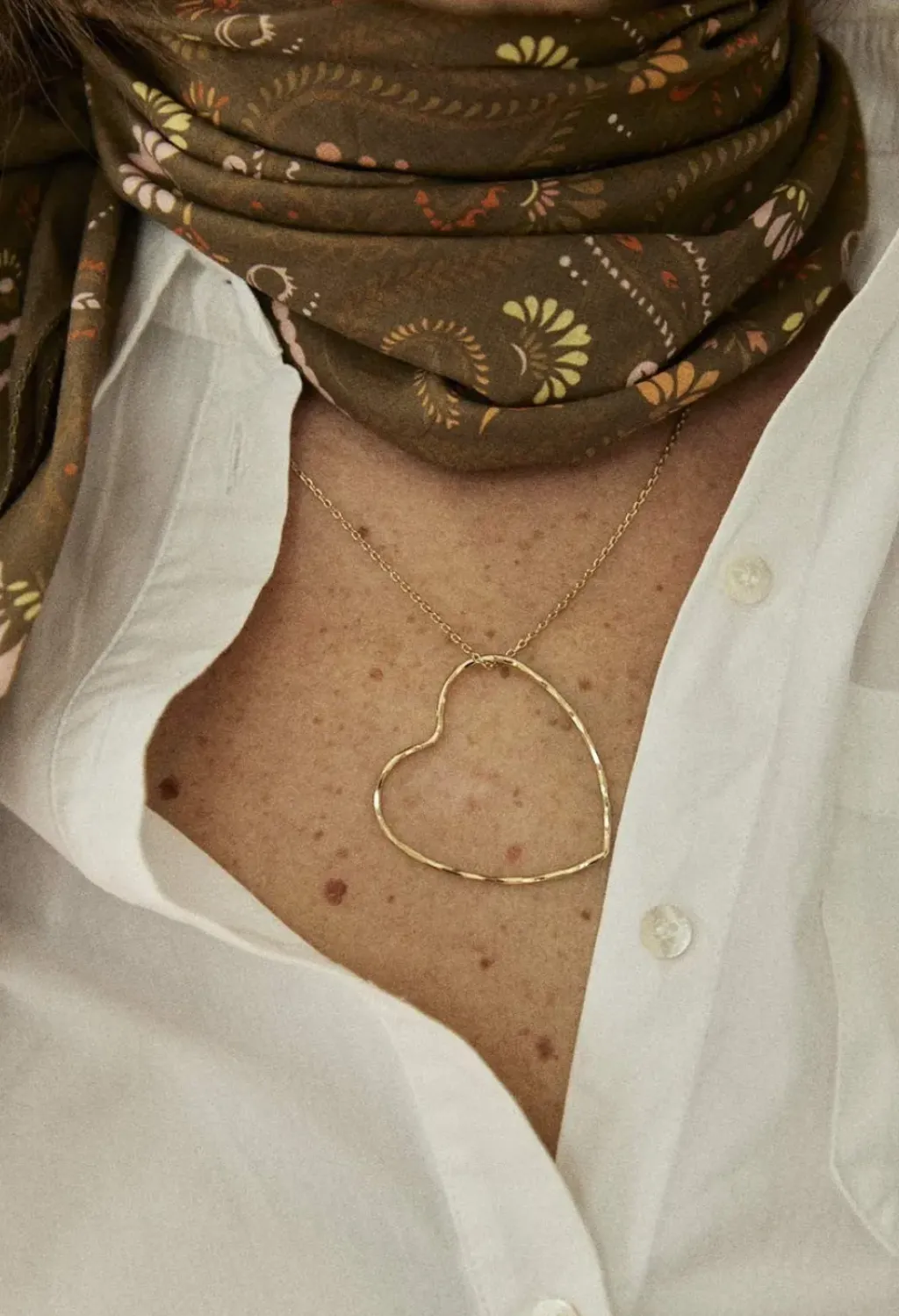 Gabrielle Paris Foulard Cachemire Olive - Outlet