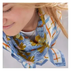 Bonheur du Jour Foulard Indien Magic Garden Pervenche - Online