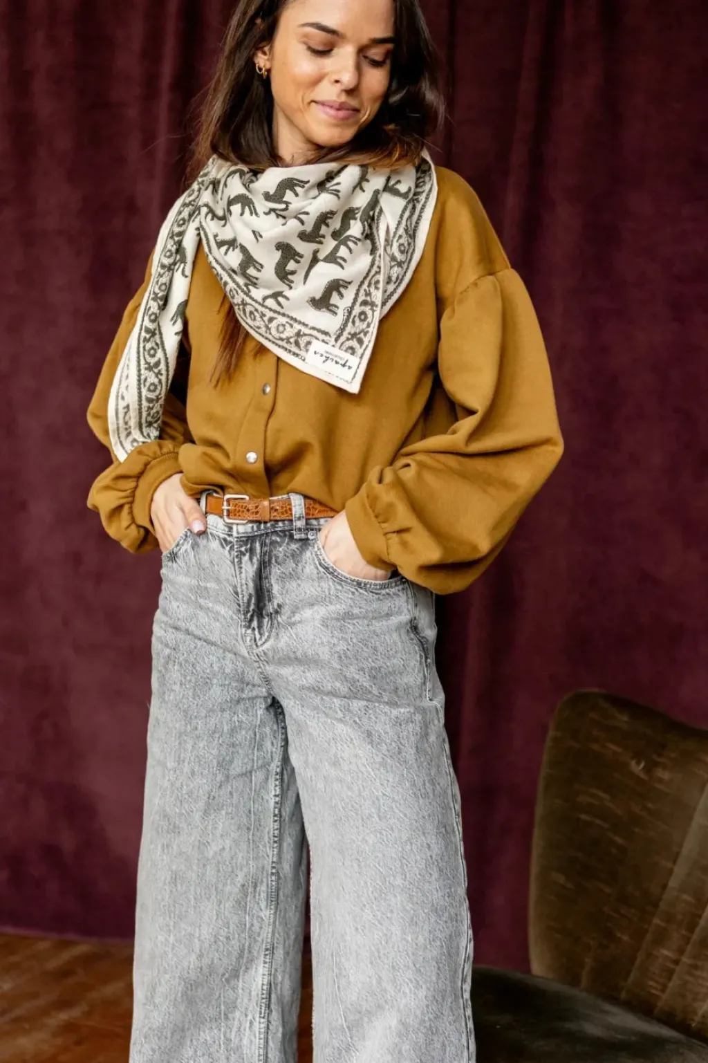 Apaches Collections Foulard Latika Bengale Eucalyptus - Sale