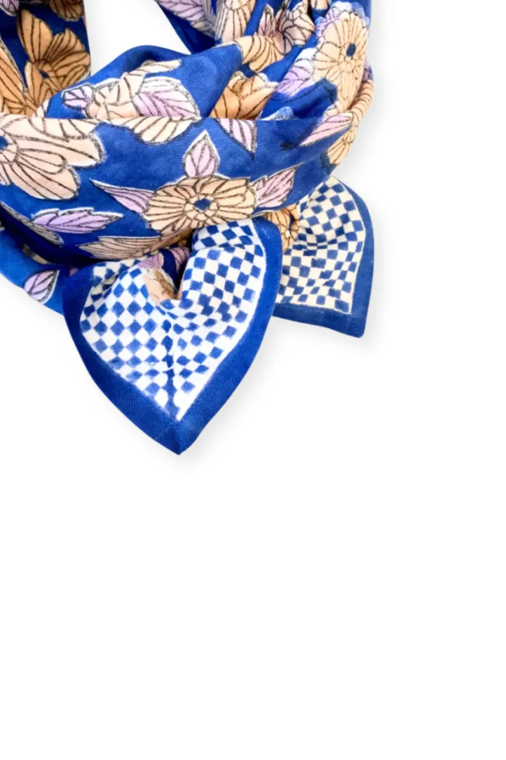 Apaches Collections Foulard Latika Bloom Bleu Klein - Online
