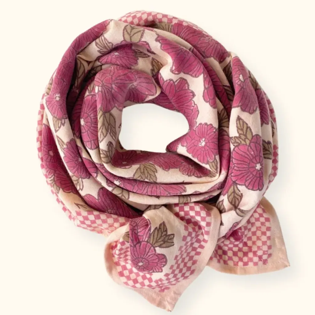 Apaches Collections Foulard Latika Bloom Macadamia - Sale