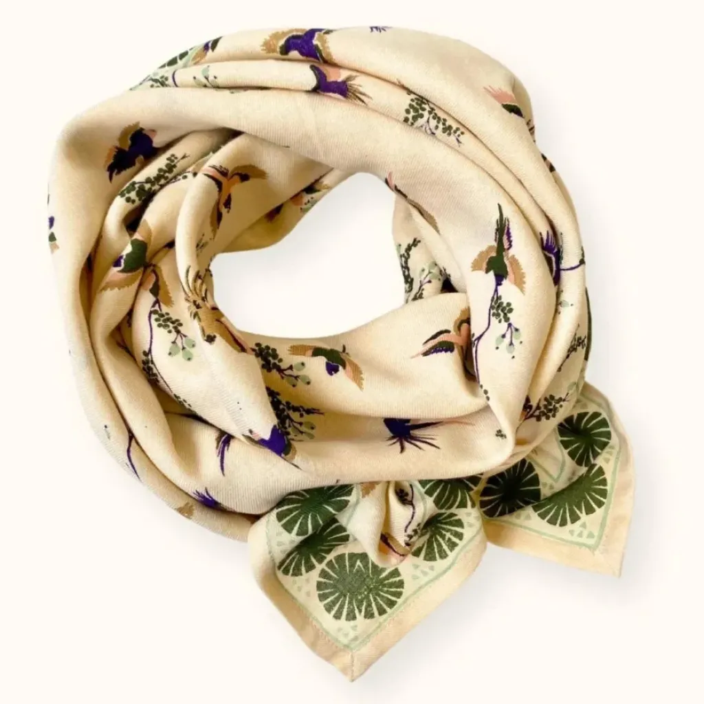 Apaches Collections Foulard Latika Cerisier Kaki - Clearance