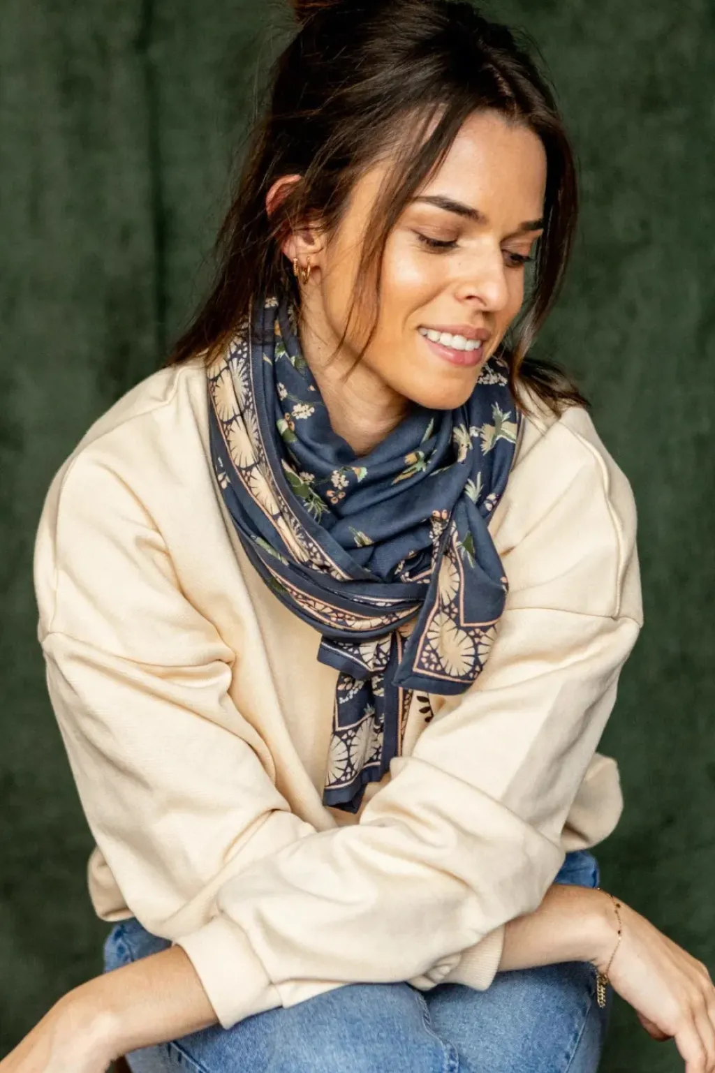 Apaches Collections Foulard Latika Cerisier Orage - Fashion