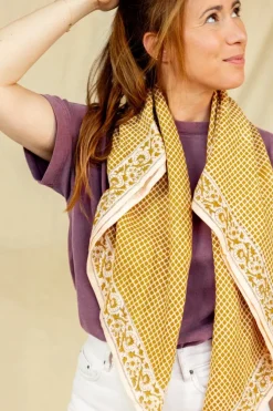 Apaches Collections Foulard Latika Mosaïc Tobacco - Hot