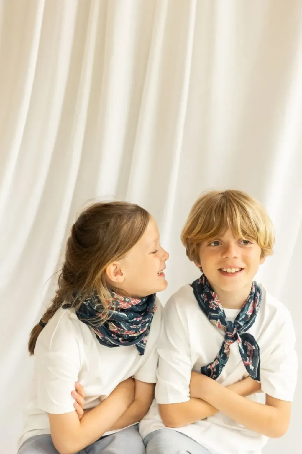 Apaches Collections Foulard Manika Bird Céleste - Outlet