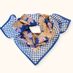 Apaches Collections Foulard Manika Bloom Bleu Klein - Outlet