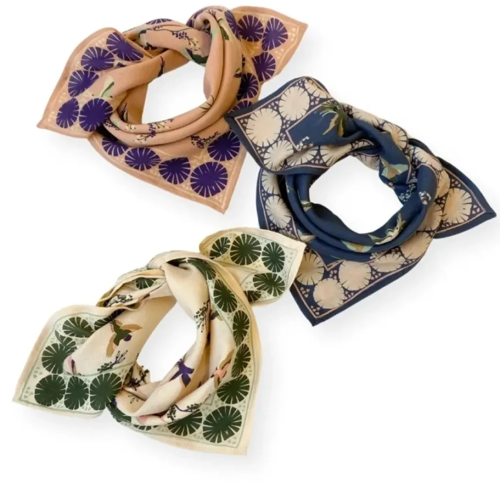 Apaches Collections Foulard Manika Cerisier Kaki - Outlet