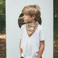 Apaches Collections Foulard Manika Coeurs Châtaigne - New