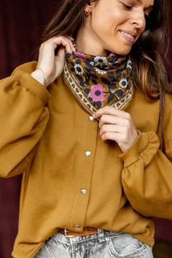 Apaches Collections Foulard Manika Cœur Tapenade - Discount