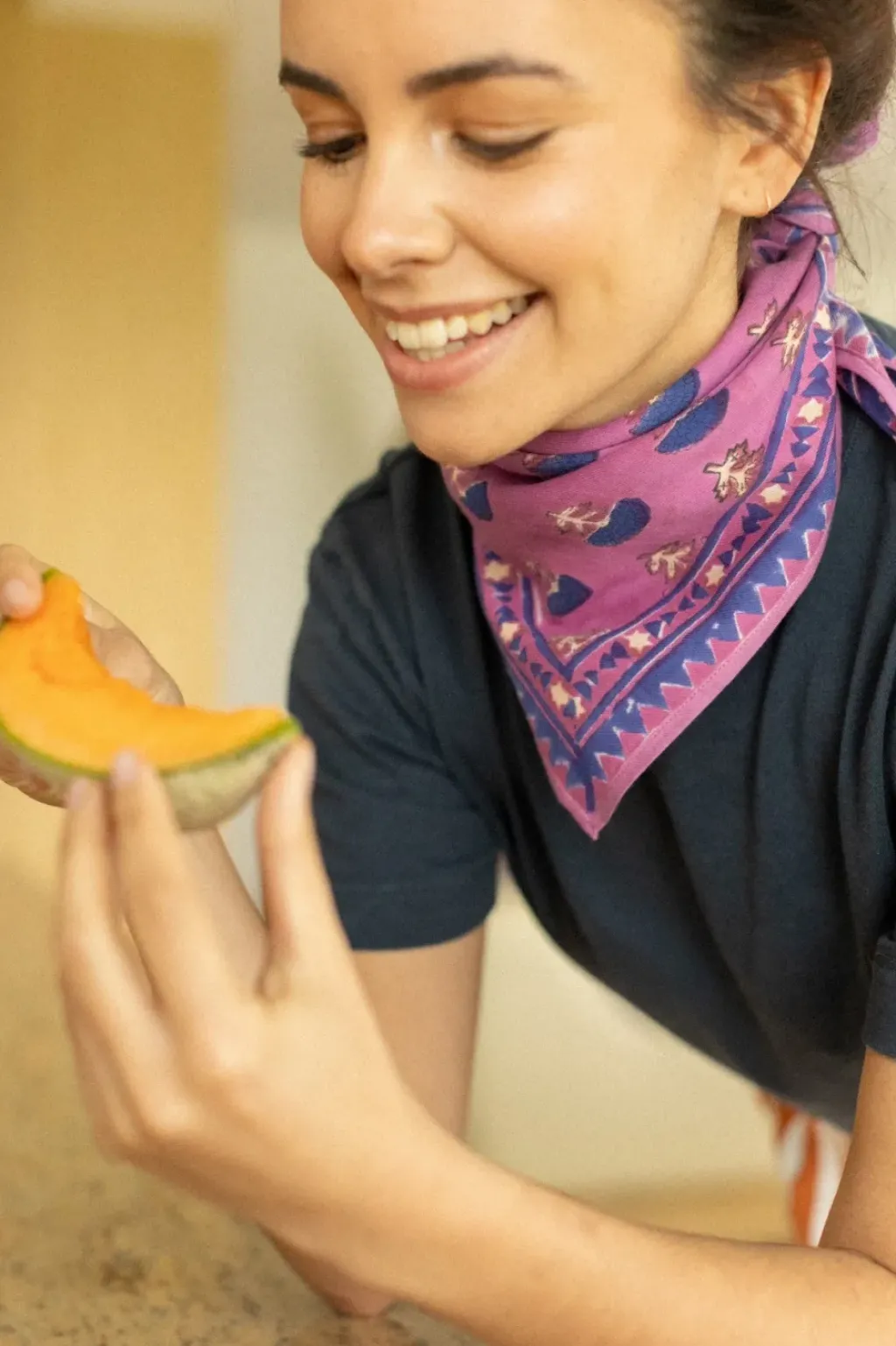 Apaches Collections Foulard Manika Florets Fushia - Discount