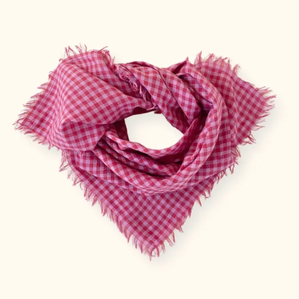 Apaches Collections Foulard Manika Khadi Fuchsia - Fashion