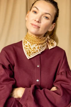 Apaches Collections Foulard Manika Mosaïc Tobacco - Fashion