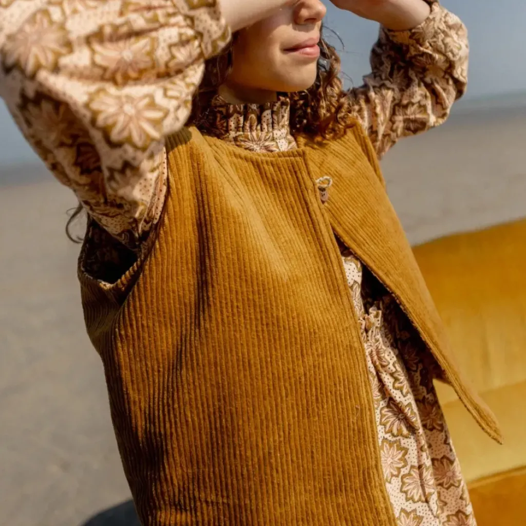 Apaches Collections Gilet Sakaran Étincelle Macadamia - New