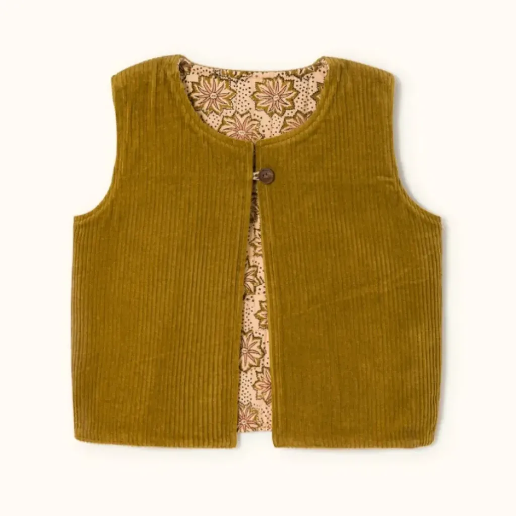 Apaches Collections Gilet Sakaran Étincelle Macadamia - New