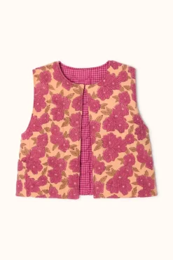 Apaches Collections Gilet Sakari Khadi Fuchsia - Fashion