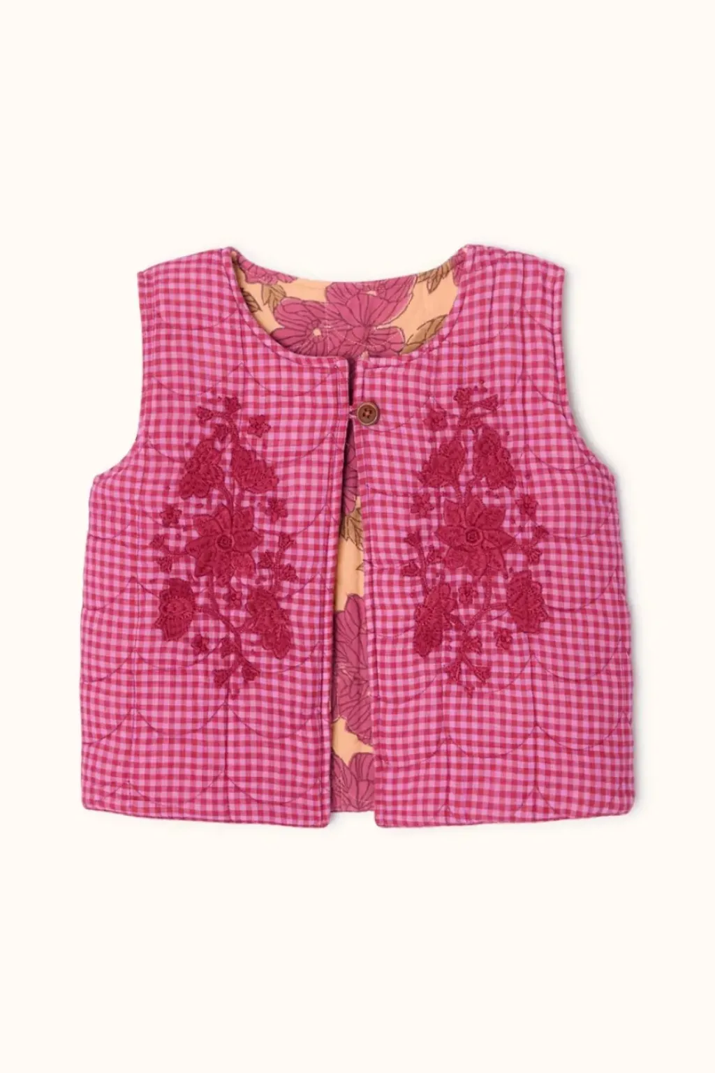 Apaches Collections Gilet Sakaru Khadi Fuchsia - New