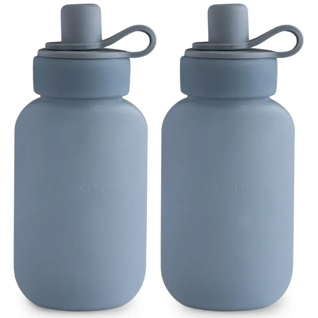 Mushie Gourdes Puree Pouch Bleu - New