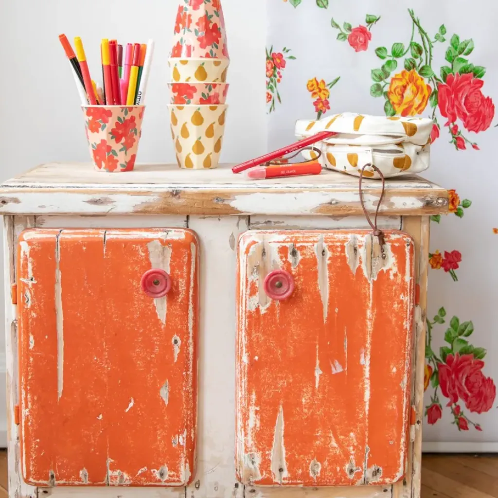 Petit Toi Grand Verre à Fleurs Rouge - Best