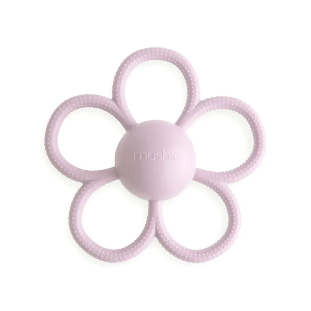Mushie Hochet Fleur Lila - Outlet