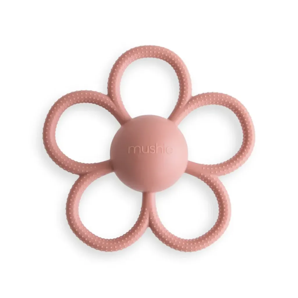 Mushie Hochet Fleur Rose - Fashion