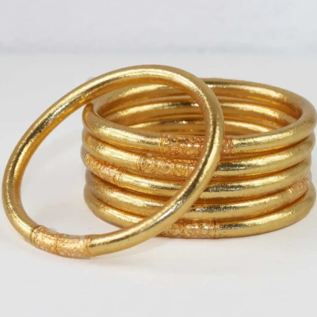 Chérie Sheriff Jonc Bouddhiste Épais Or Clair - Best