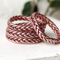 Chérie Sheriff Jonc Bouddhiste Tressé Rose Gold - Sale