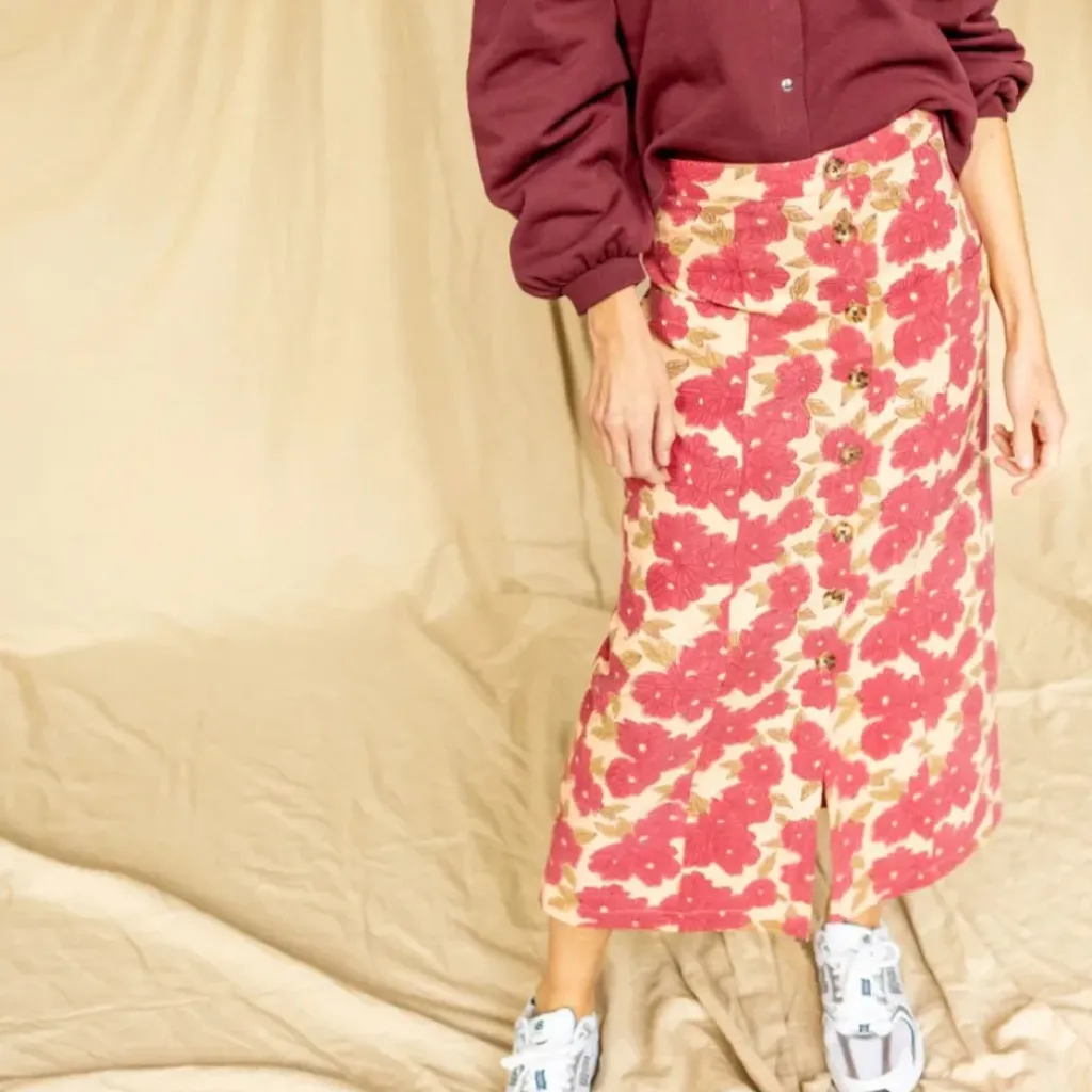 Apaches Collections Jupe Gotama Bloom Macadamia - New