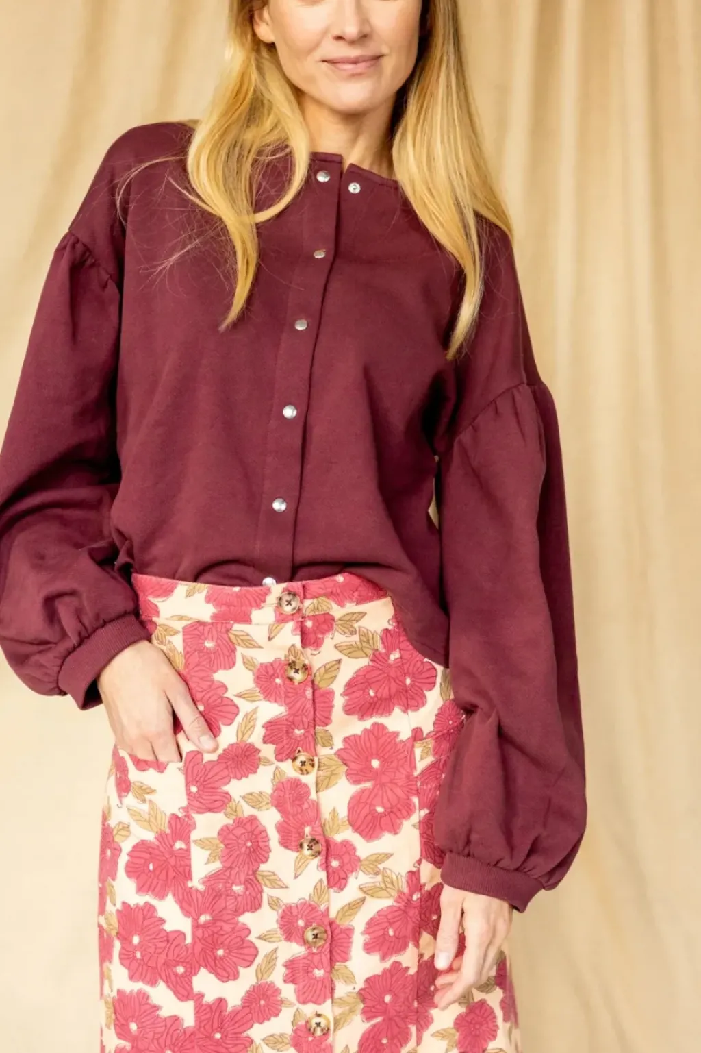 Apaches Collections Jupe Gotama Bloom Macadamia - New