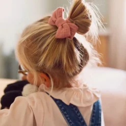 Bachca Élastiques Nœuds Rose Gaze de Coton - Clearance