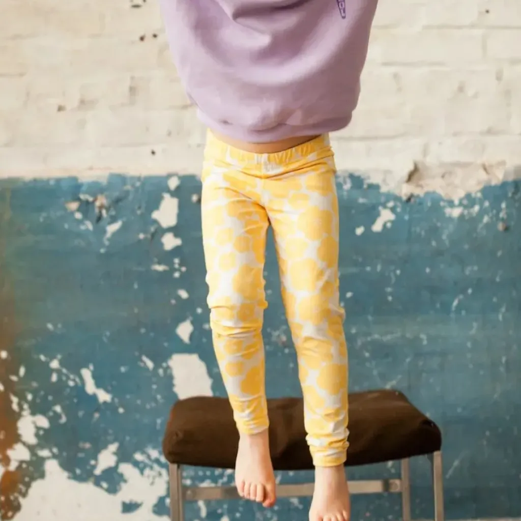 Apaches Collections Legging Jayane Flora Bold Citron - Discount