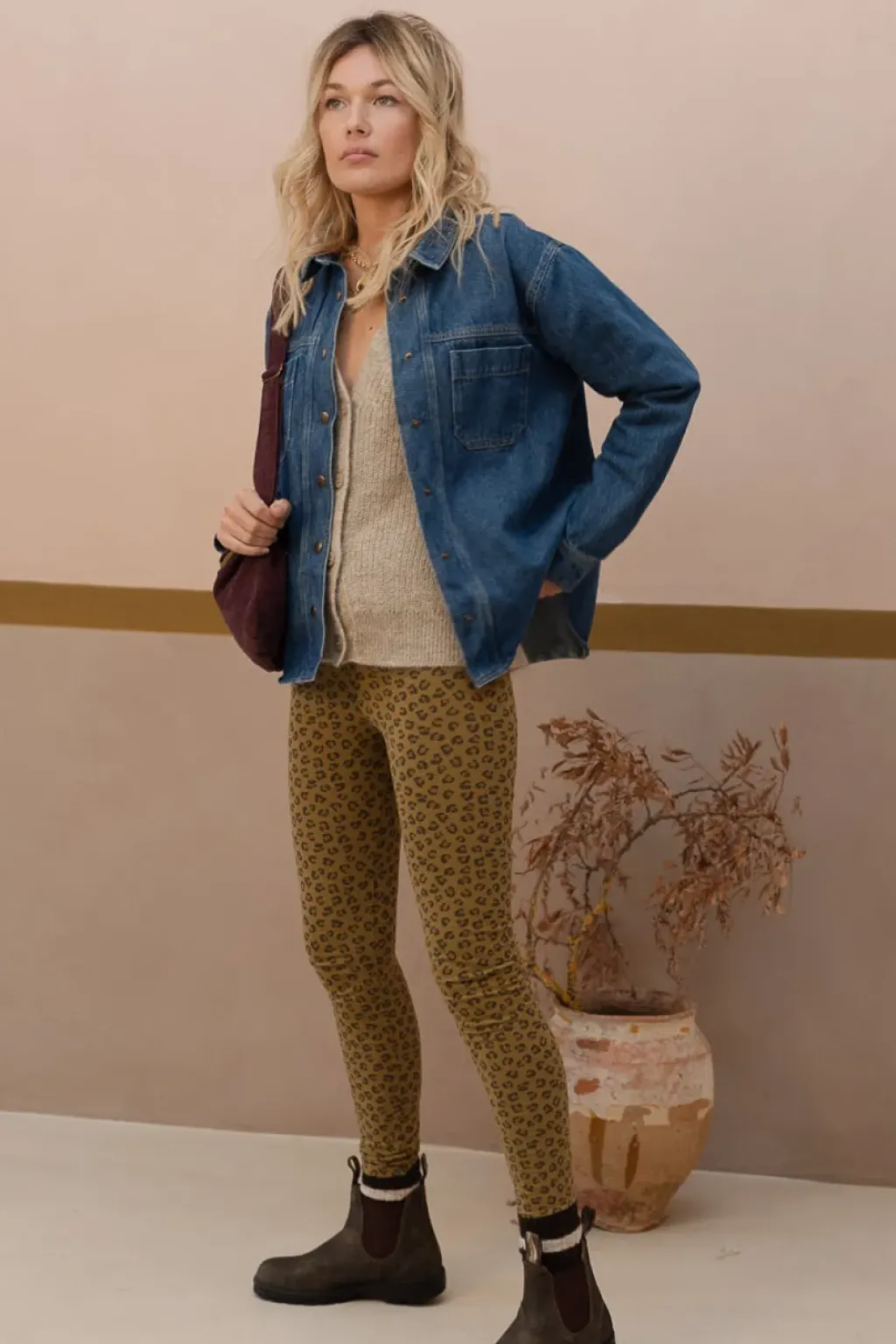 Marlot Paris Legging Mika Leopard Bronze - Clearance