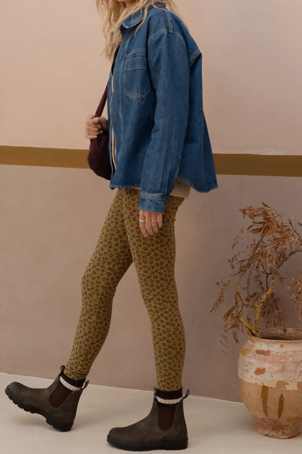 Marlot Paris Legging Mika Leopard Bronze - Clearance