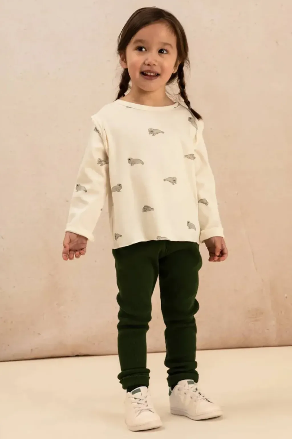 Studio Bohème Leggings Rom Pom Vert Forêt - Best