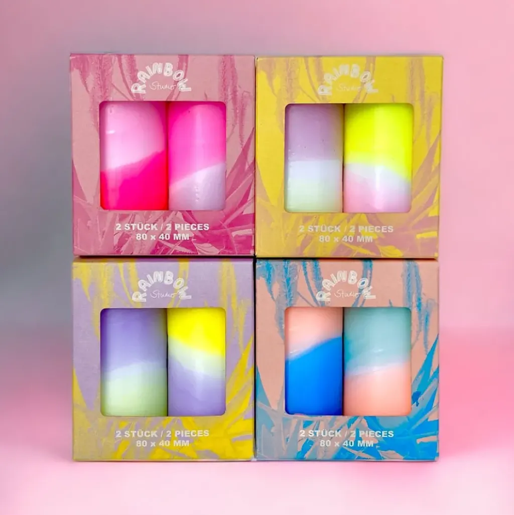 Pink Stories Lot de 2 Bougies Rainbow Bonny - Online