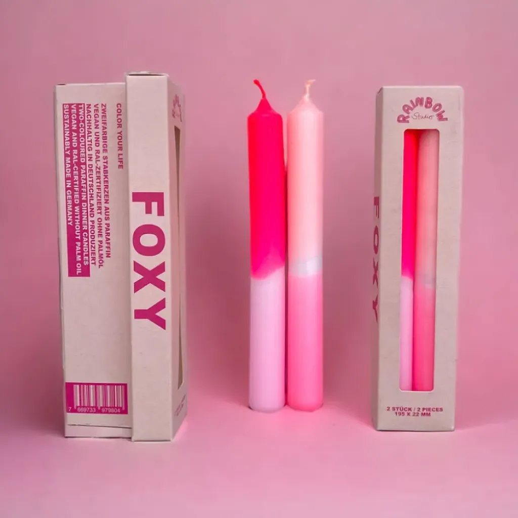 Pink Stories Lot de 2 Bougies Rainbow Foxy - Discount