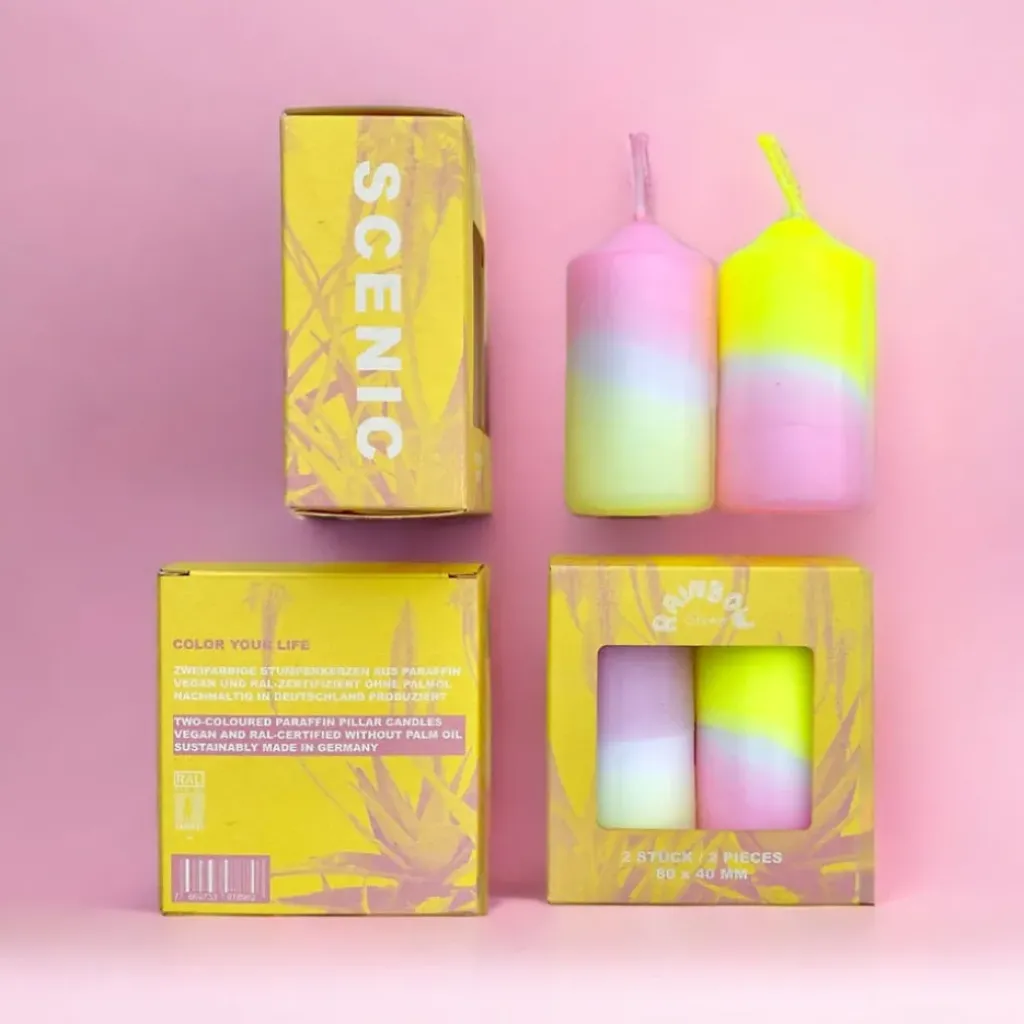 Pink Stories Lot de 2 Bougies Rainbow Scenic - Best