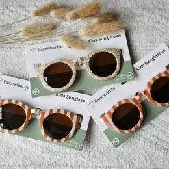 Rammelaartje Lunettes de Soleil Carreaux Beige - Hot