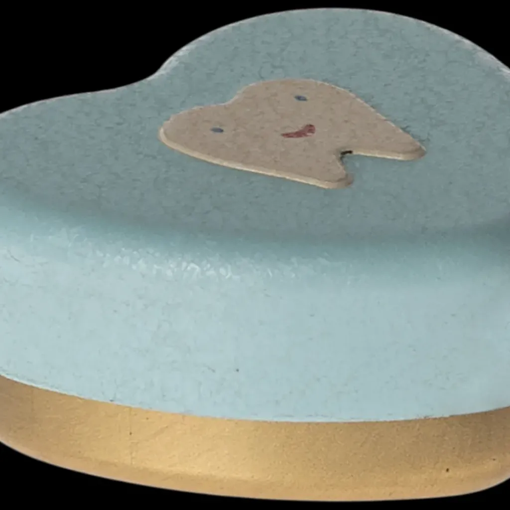 Maileg Mini Boite à Dents Cœur Bleu - Best