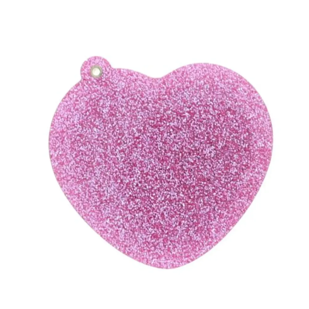 Petit Toi Miroir Cœur Rose à Paillettes - Hot