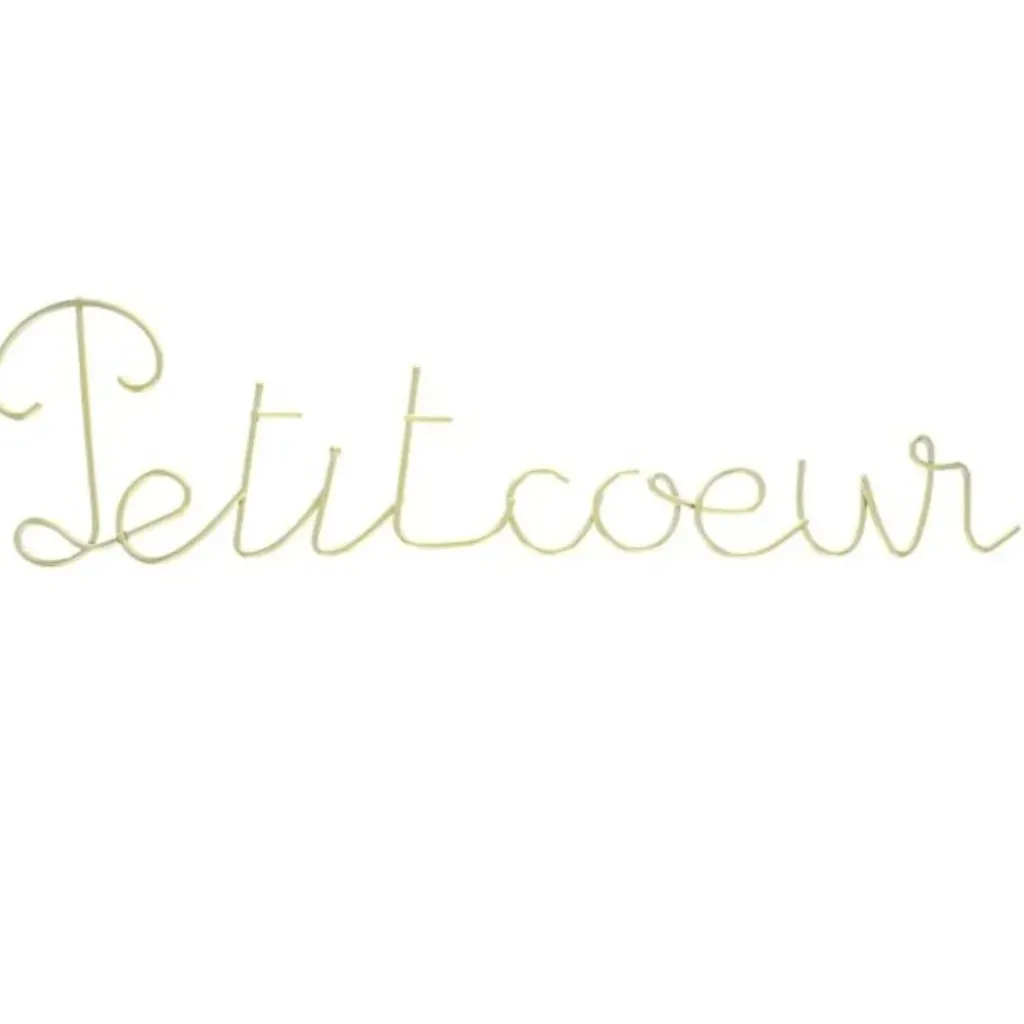 Petit Toi Mot Métal "Petit Cœur" - Atelier Jasmin New