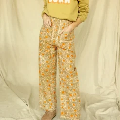 Apaches Collections Pantalon Sari Marguerite Olive - Clearance