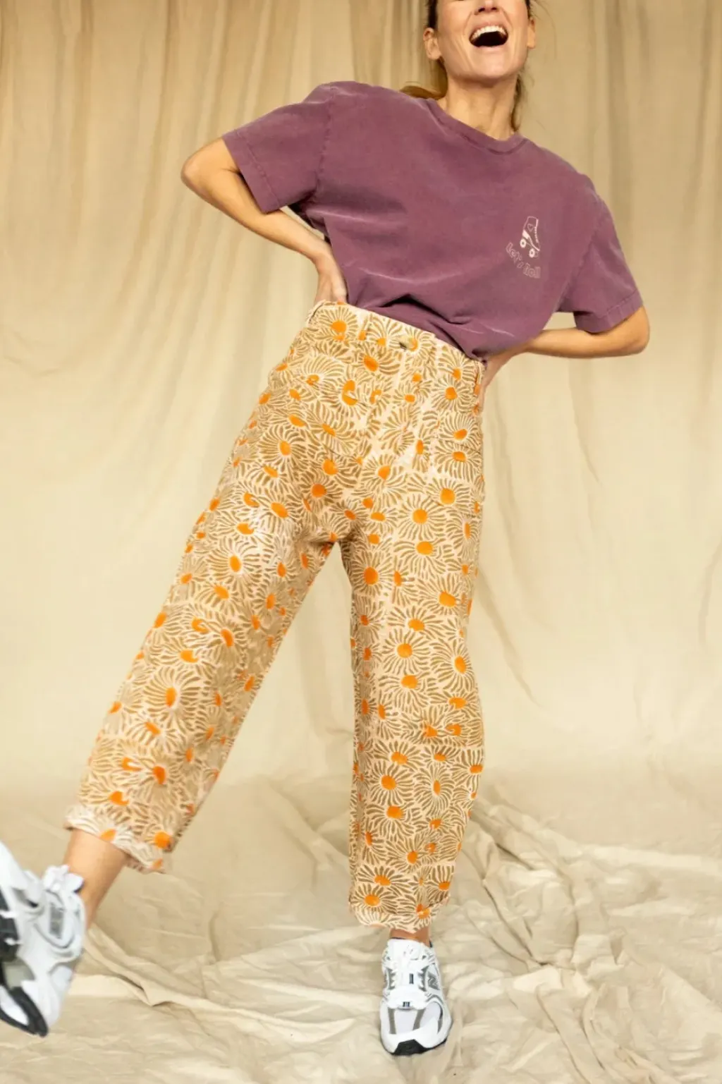 Apaches Collections Pantalon Sari Marguerite Olive - Clearance