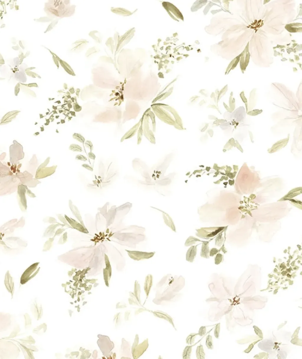 Lilipinso Papier Peint Aquarelle Grandes Fleurs - Clearance