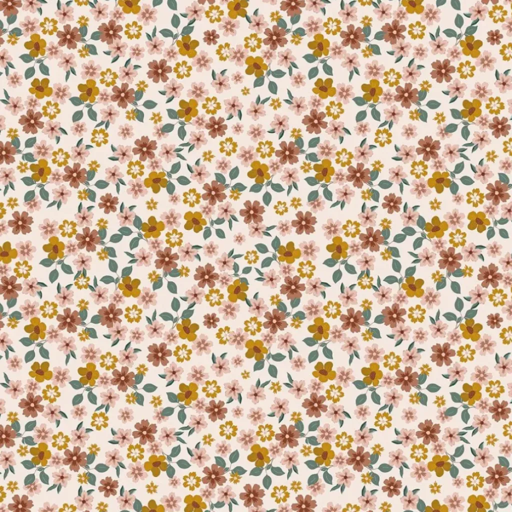 Lilipinso Papier Peint Capucine Fleurs Rose - Fashion