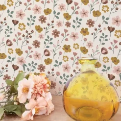 Lilipinso Papier Peint Capucine Fleurs sur Tige - Hot