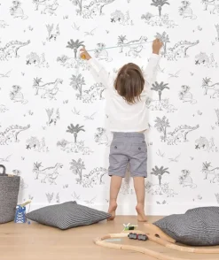 Lilipinso Papier Peint Dinosaures - Discount