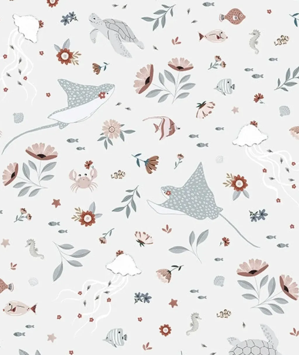 Lilipinso Papier Peint Fleurs Animaux Aquatiques - Online