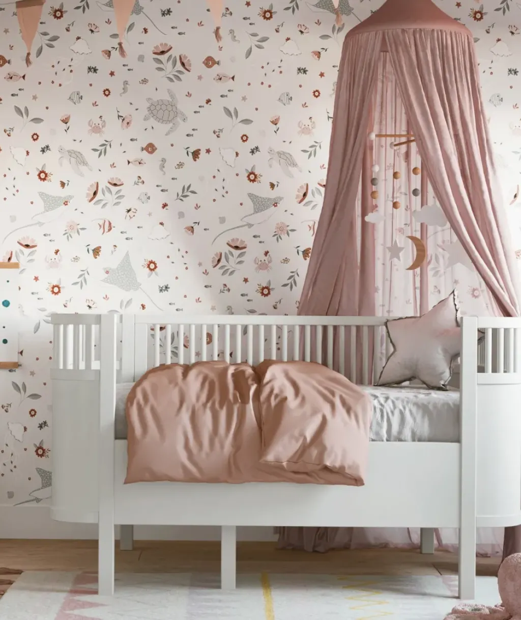 Lilipinso Papier Peint Fleurs Animaux Aquatiques - Online