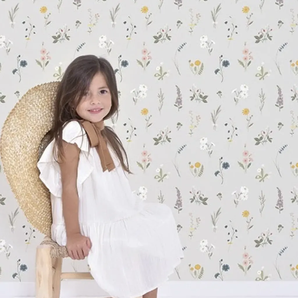 Lilipinso Papier Peint Fleurs des Champs - New